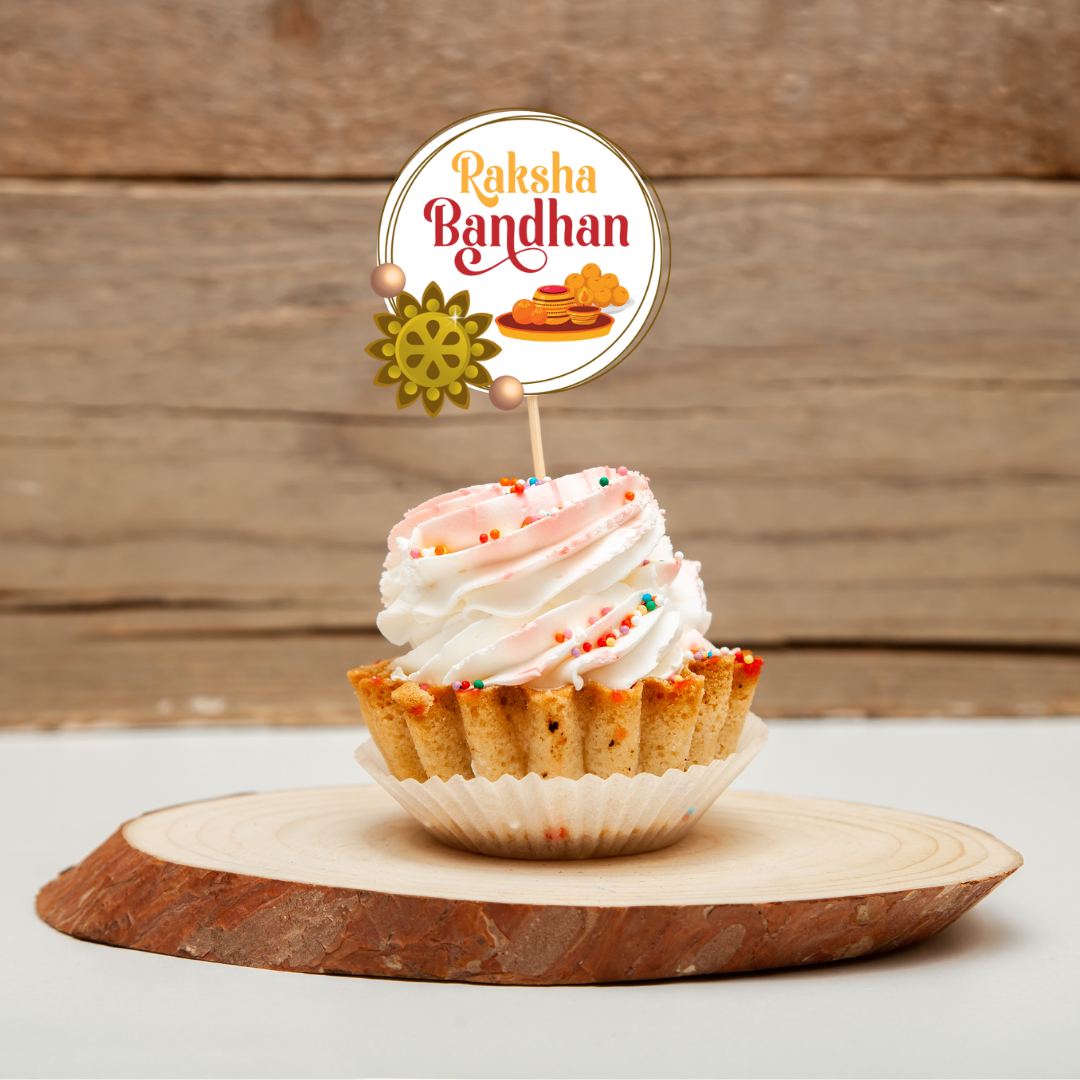 Raksha Bandhan themed cake topper | Pack of 6
