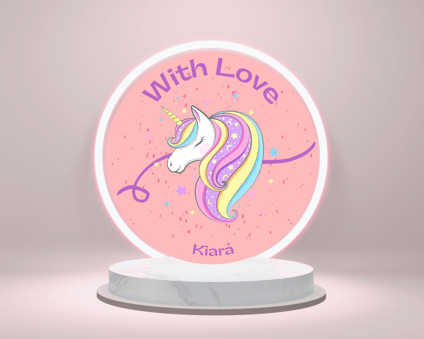 Unicorn Birthday Printable Thank You Sticker | 6 Stickers Pack