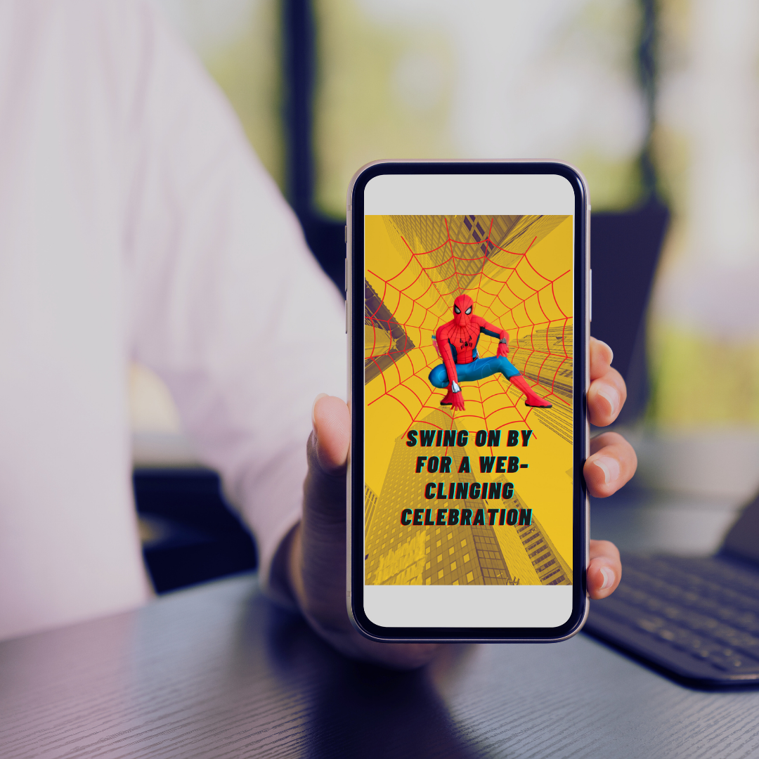 Superhero Birthday Mobile Invitation
