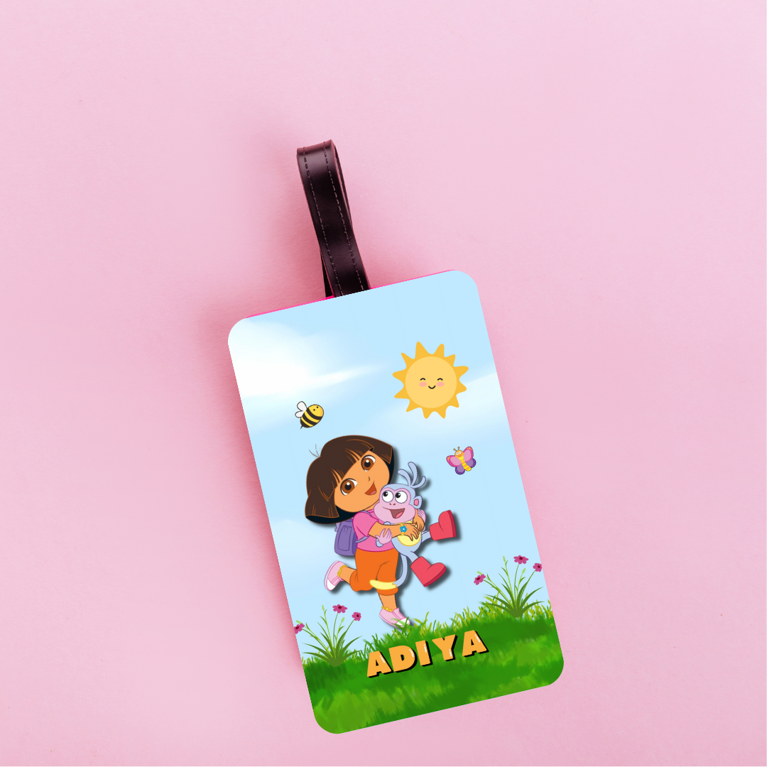 Dora Personalized Vertical Name Tag