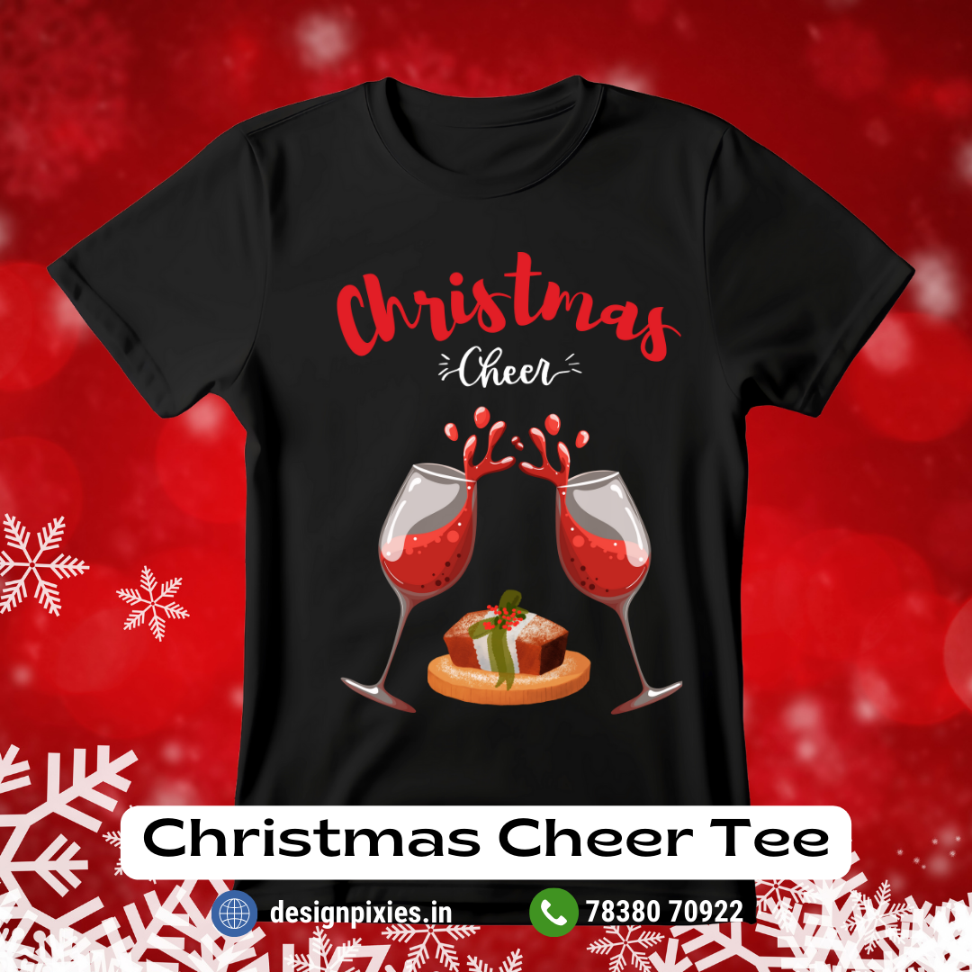 Christmas Cheer T-shirt | Black | Men | Women
