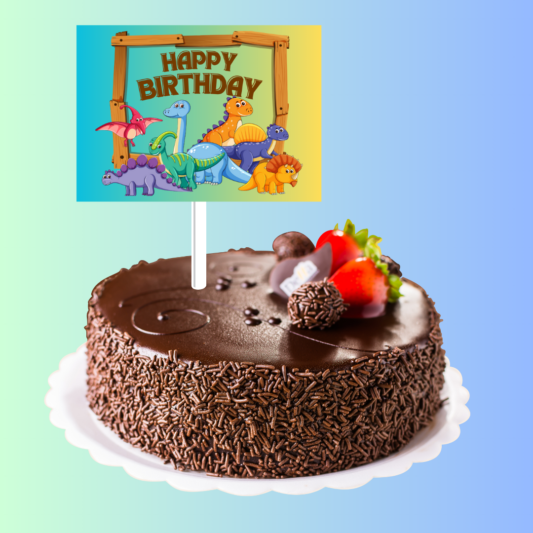 Dinosaur themed cake topper | 1 Piece