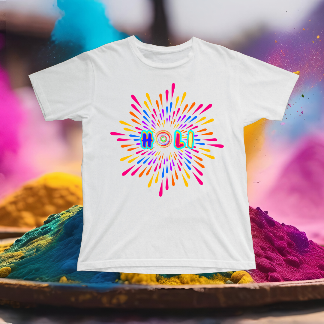 Holi T-shirt | White | Men | Women