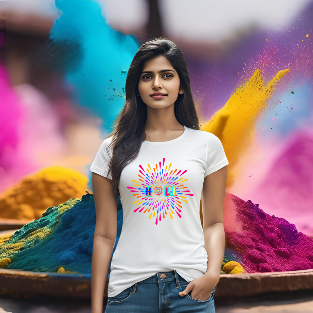 Holi T-shirt | White | Men | Women