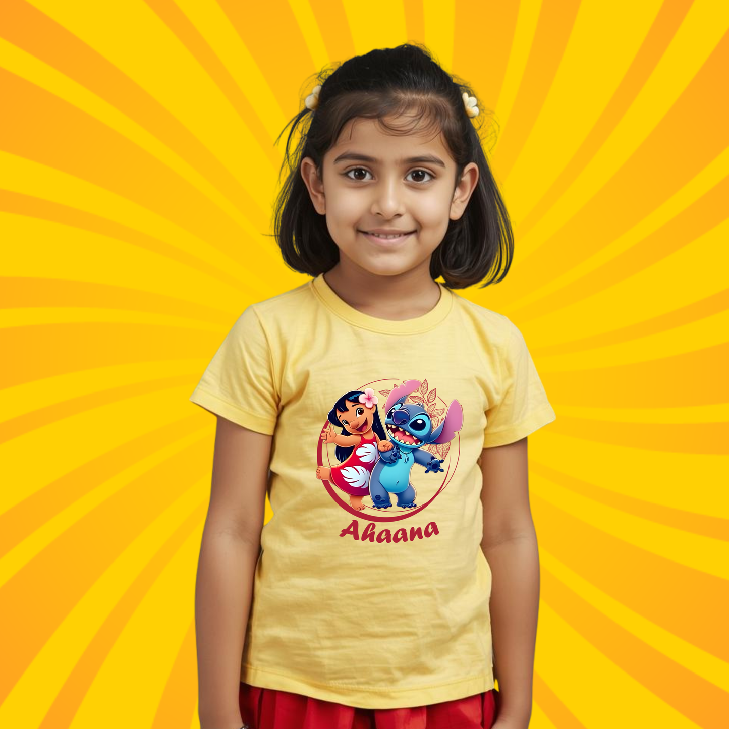 Cute Monster Personalized T-shirt | Yellow | Boys | Girls