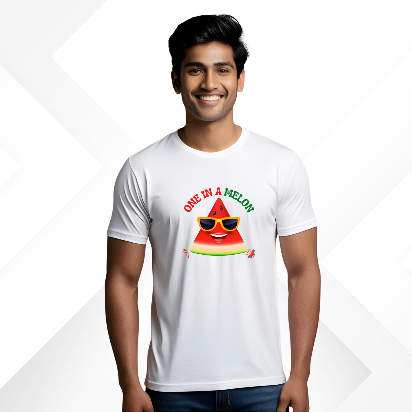 One in a Melon Cotton Tshirt | White | Men | Women