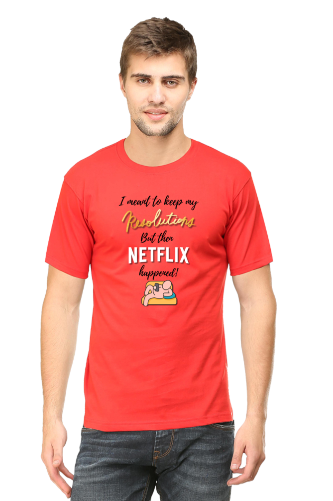 Netflix Happened T-shirt | Red | Women | Men