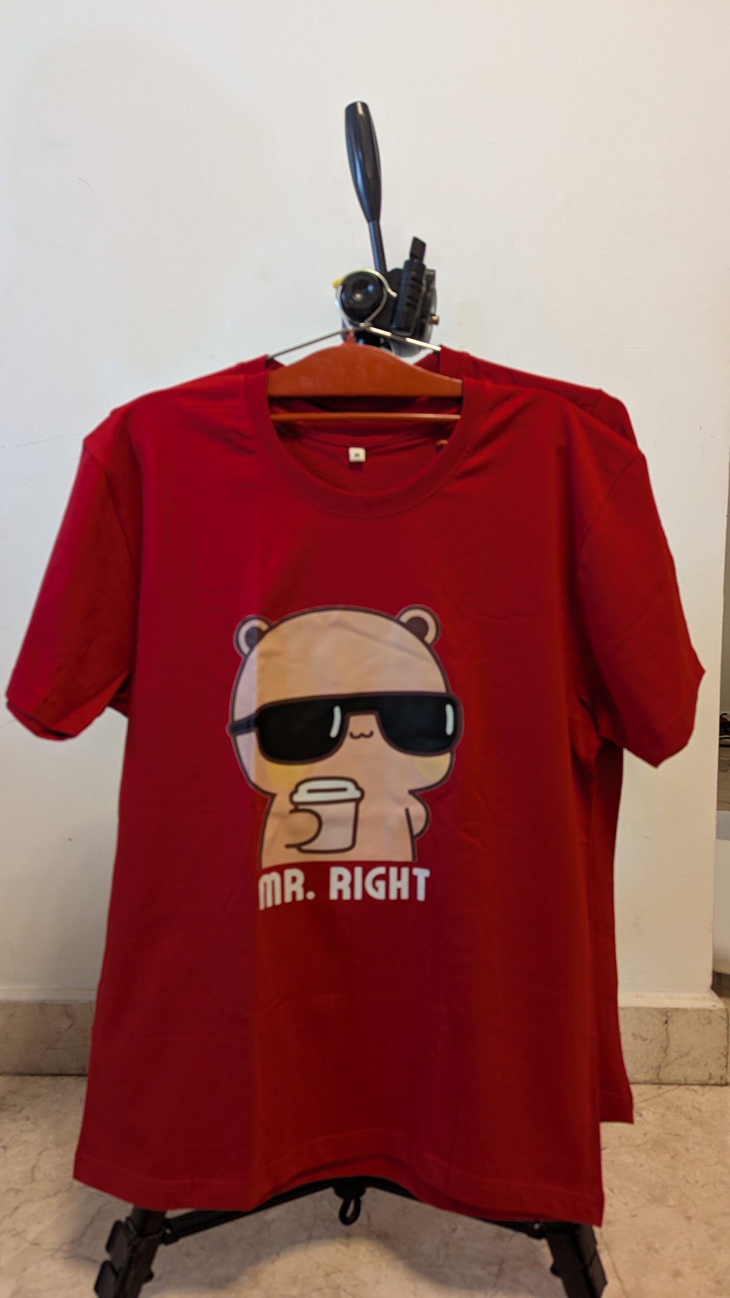 Mr Right Cotton Tshirt | Red | Men | Women