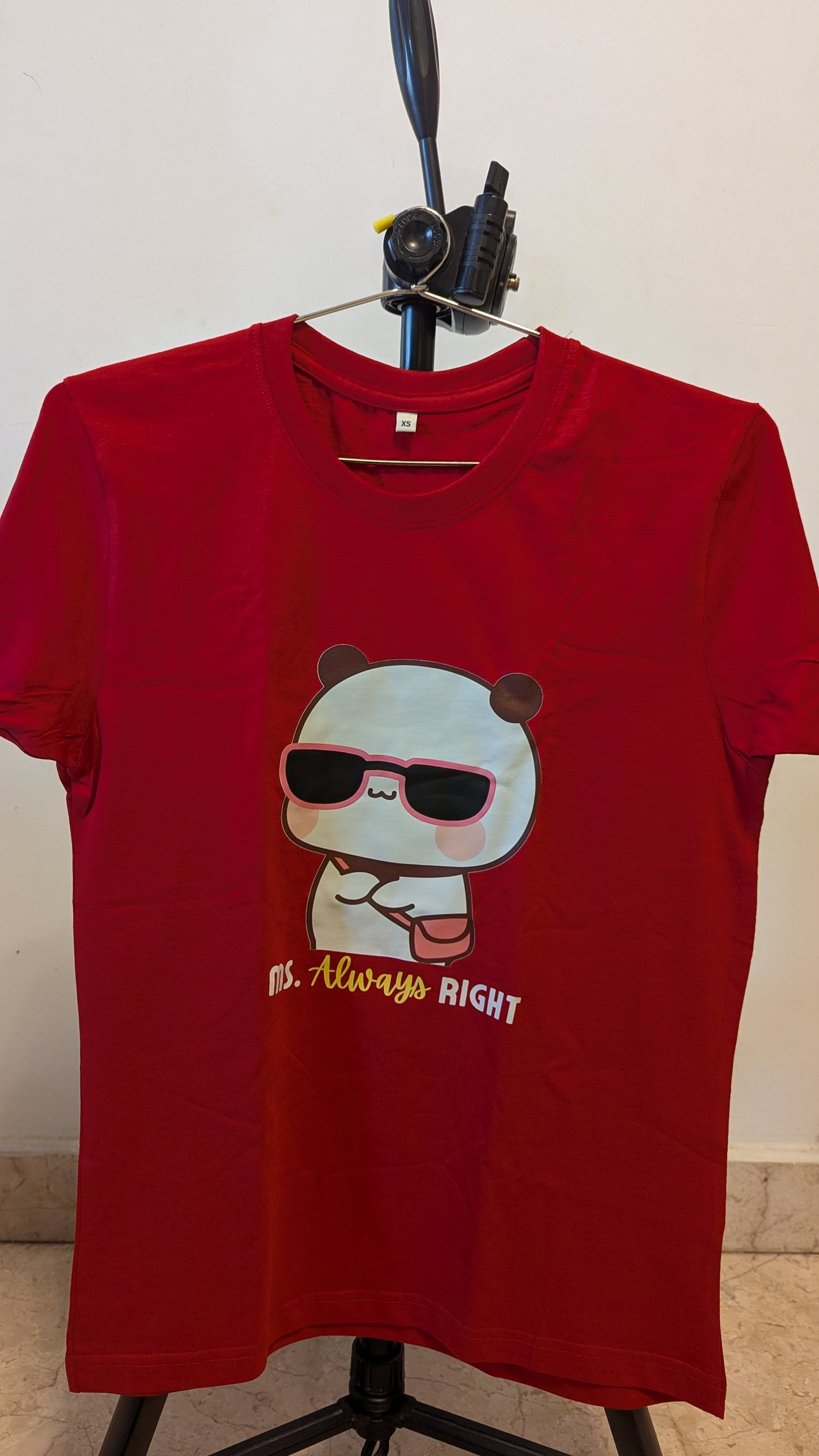 Ms Always Right Cotton Tshirt | Red | Men | Women