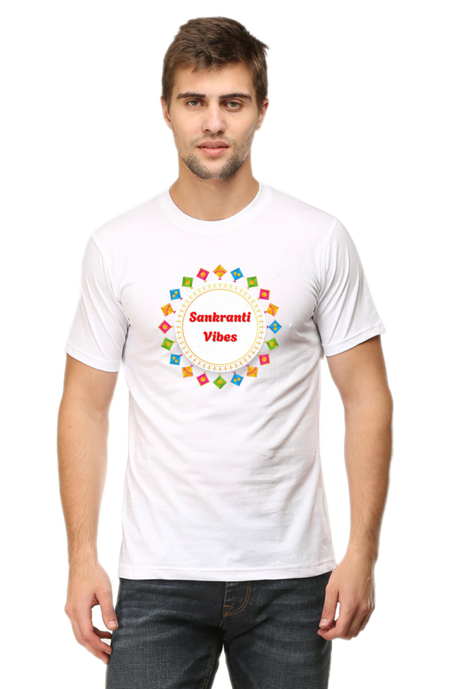 Sankranti Vibes T-shirt | White | Men | Women