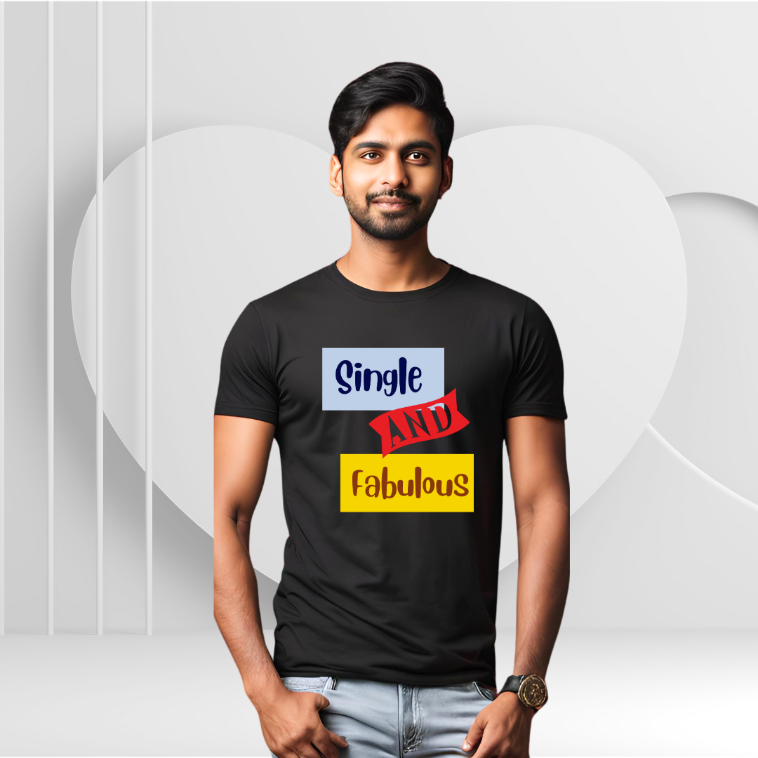 Single & Fabulous T-shirt | Black | Men