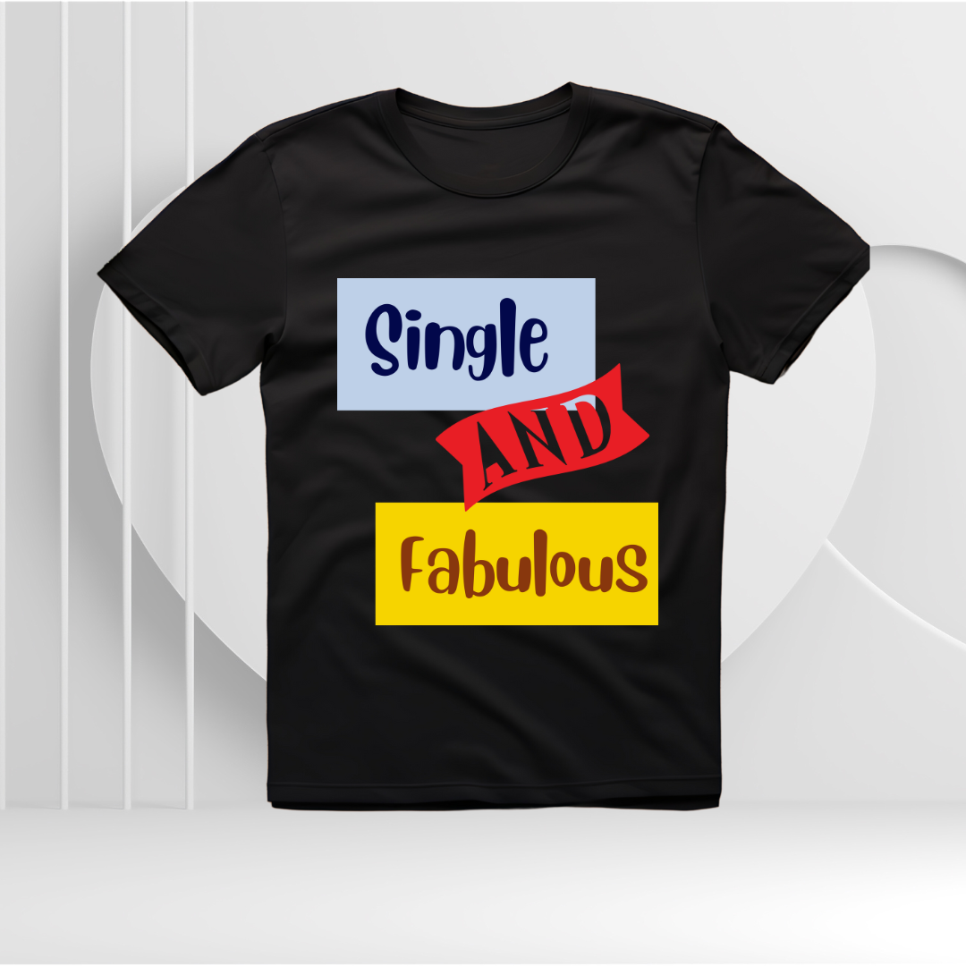Single & Fabulous T-shirt | Black | Men
