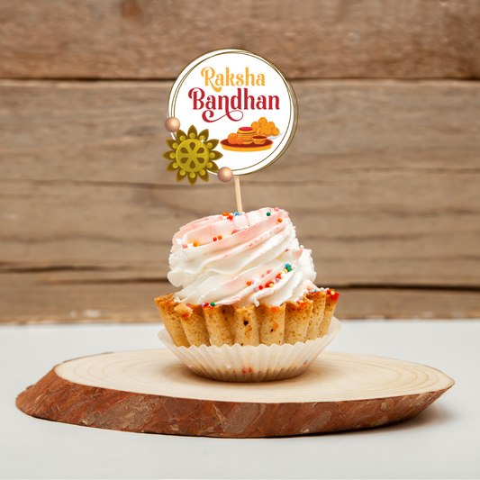 Raksha Bandhan themed cake topper | Pack of 6