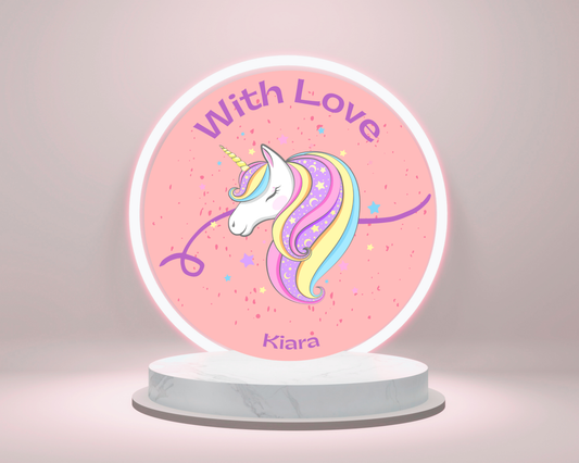Unicorn Birthday Printable Thank You Sticker | 6 Stickers Pack