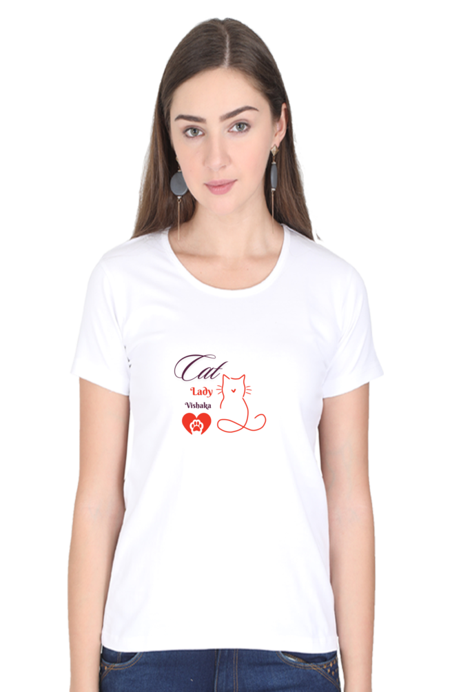 Women T-shirt for Cat Lovers | White | Women