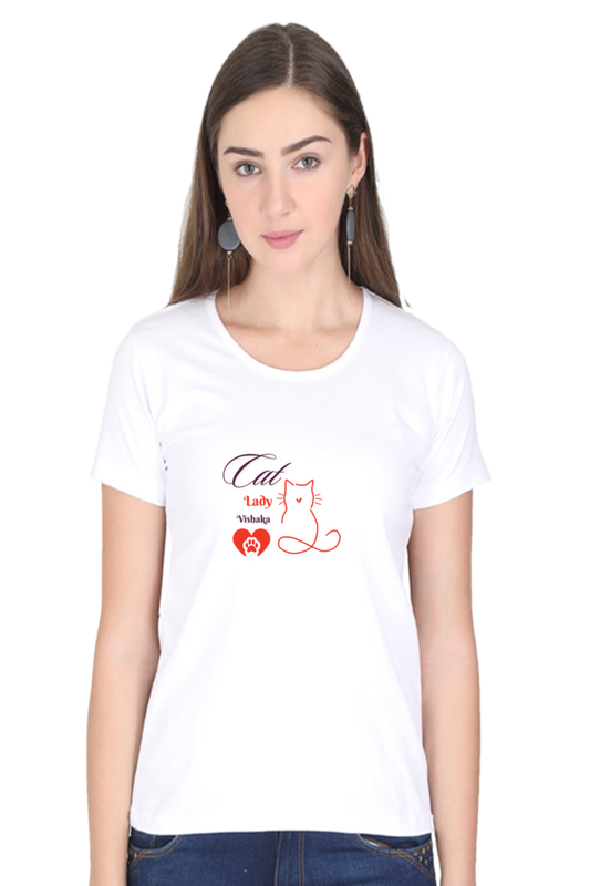 Women T-shirt for Cat Lovers | White | Women