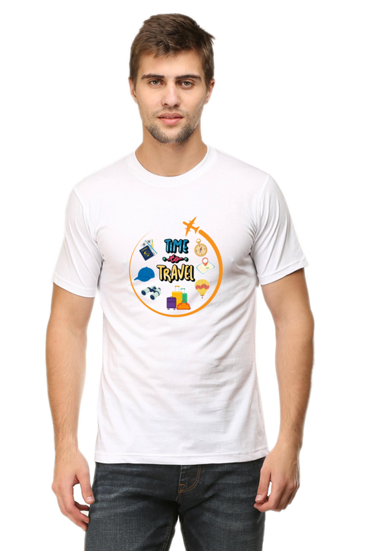 Time to Travel T-shirt | White | Men