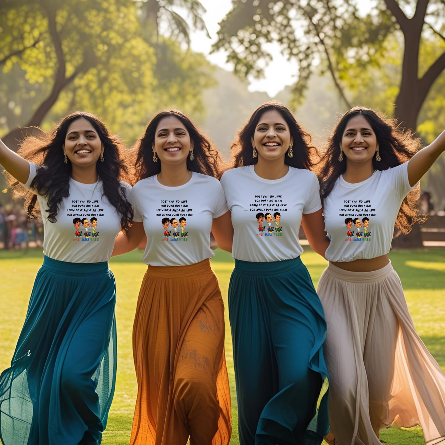All is well | Cotton Tshirt | White | Men | Women