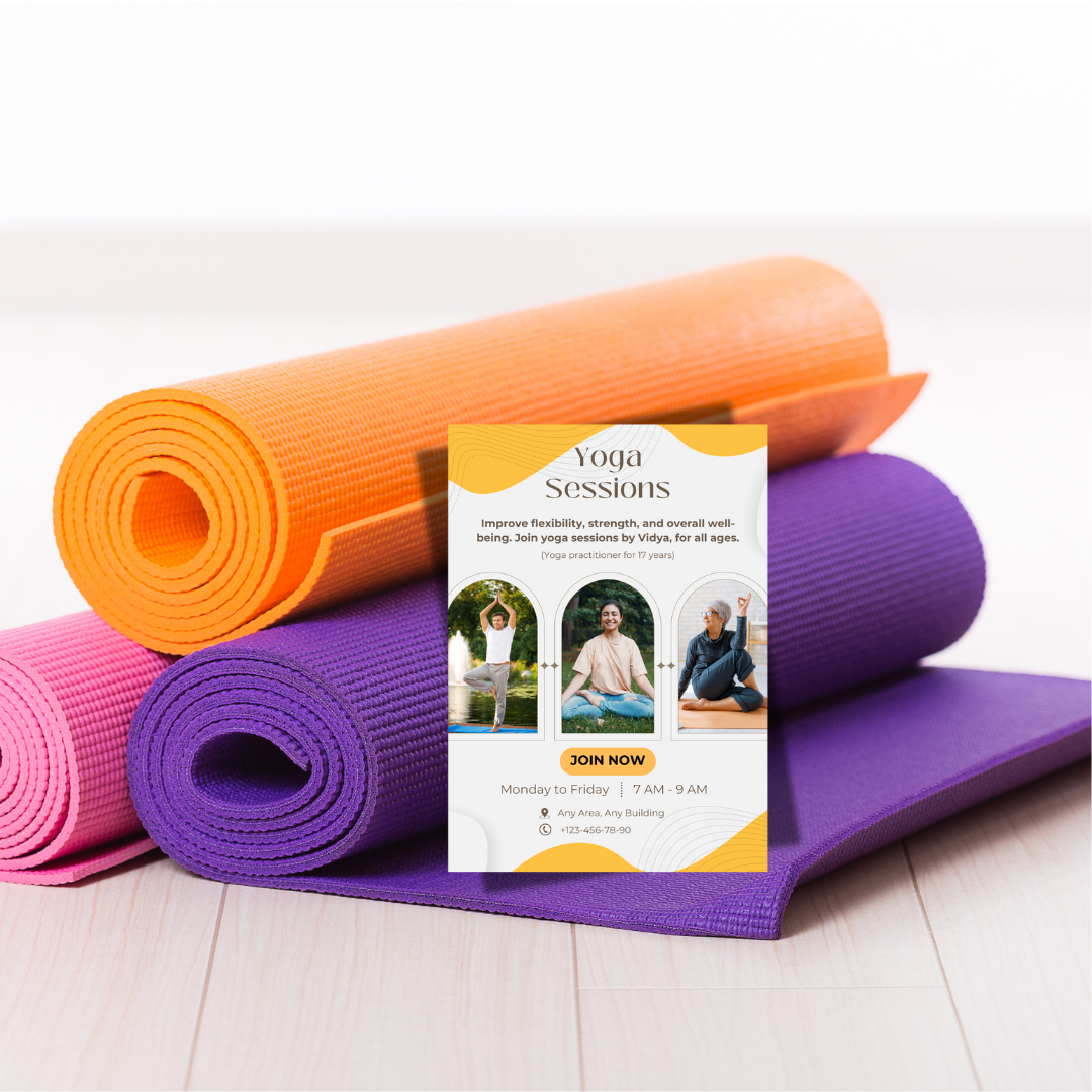 Yoga Session for All Printable A3 or A4 Poster
