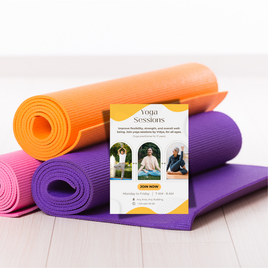 Yoga Session for All Printable A3 or A4 Poster