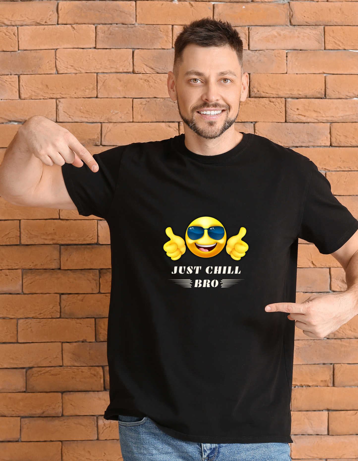 Just Chill Bro T-shirt | Black | Men