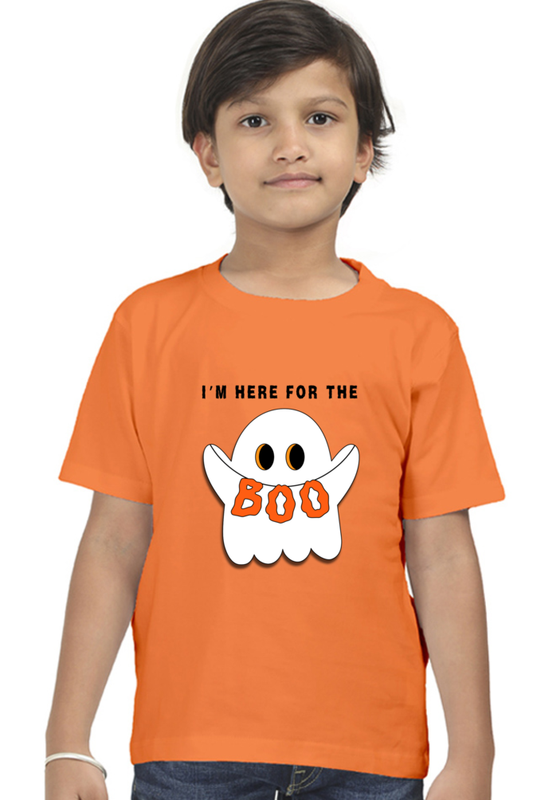 Kids Boo T-shirt | Orange | Boys | Girls