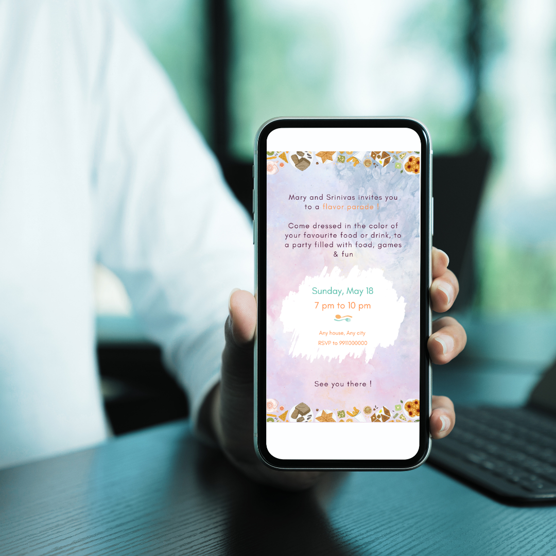 Get Together Party Mobile Invitation