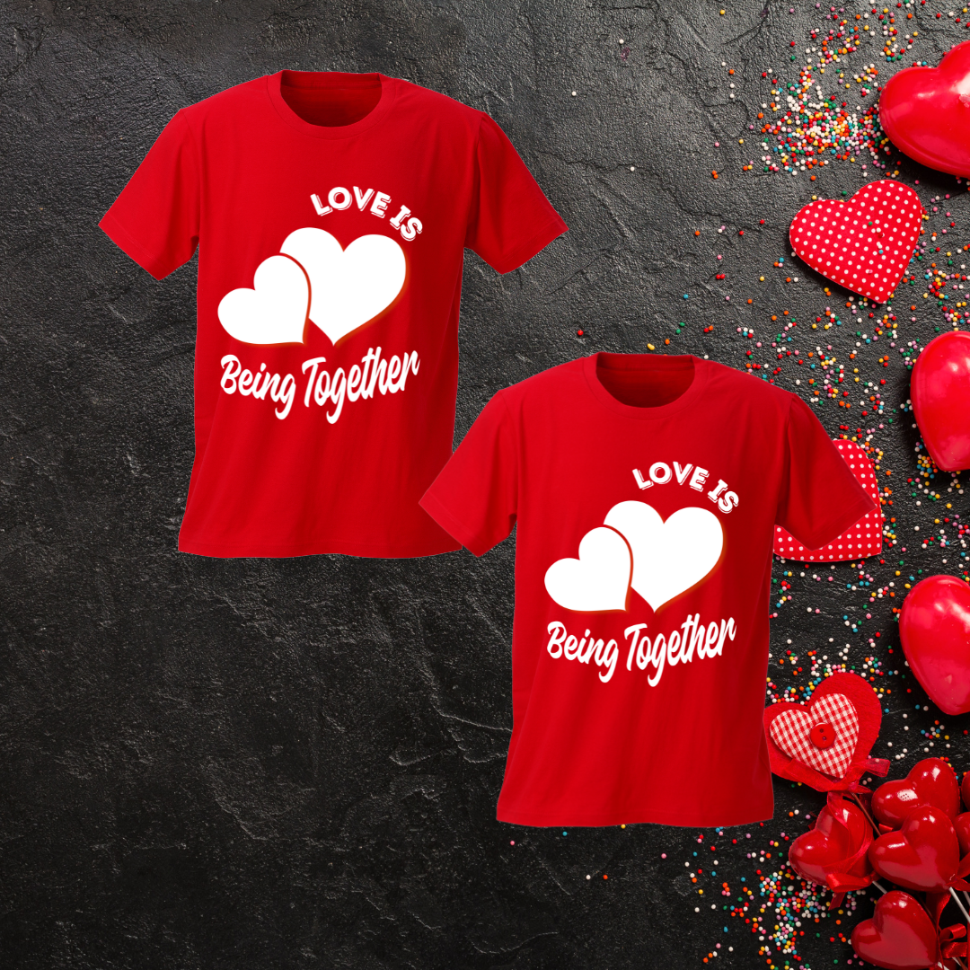 Being Together T-shirt | Red | Men | Women