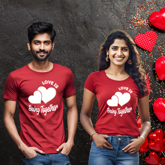 Being Together T-shirt | Red | Men | Women