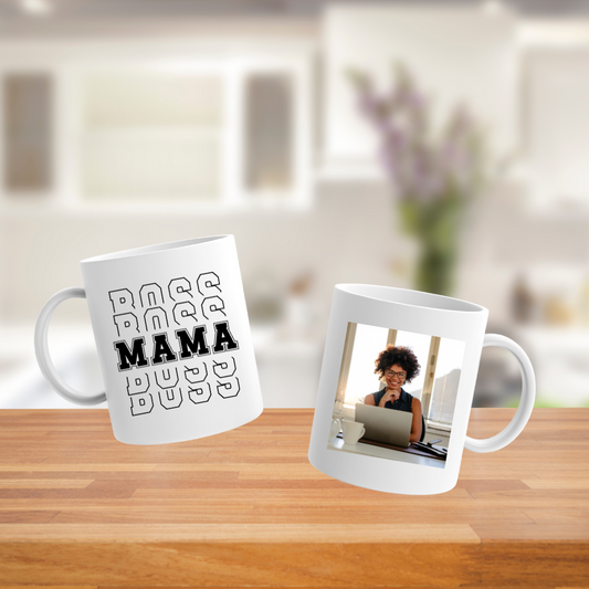 Mama Boss mug | Ceramic Mug | White