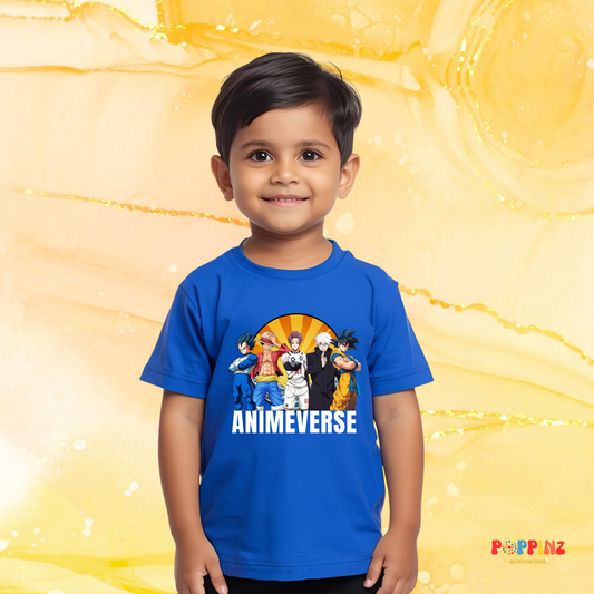 Animeverse Boys T-shirt | Royal Blue | Boys