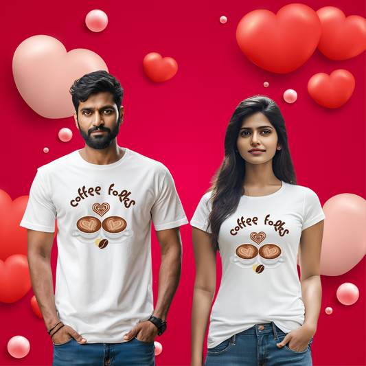 Coffee Folks T-shirt | White | Men | Women