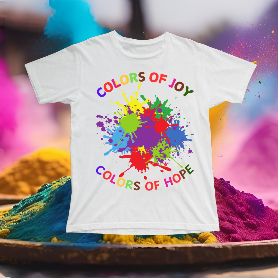 Colours of Joy T-shirt | White | Men | Women