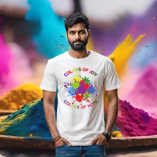 Colours of Joy T-shirt | White | Men | Women