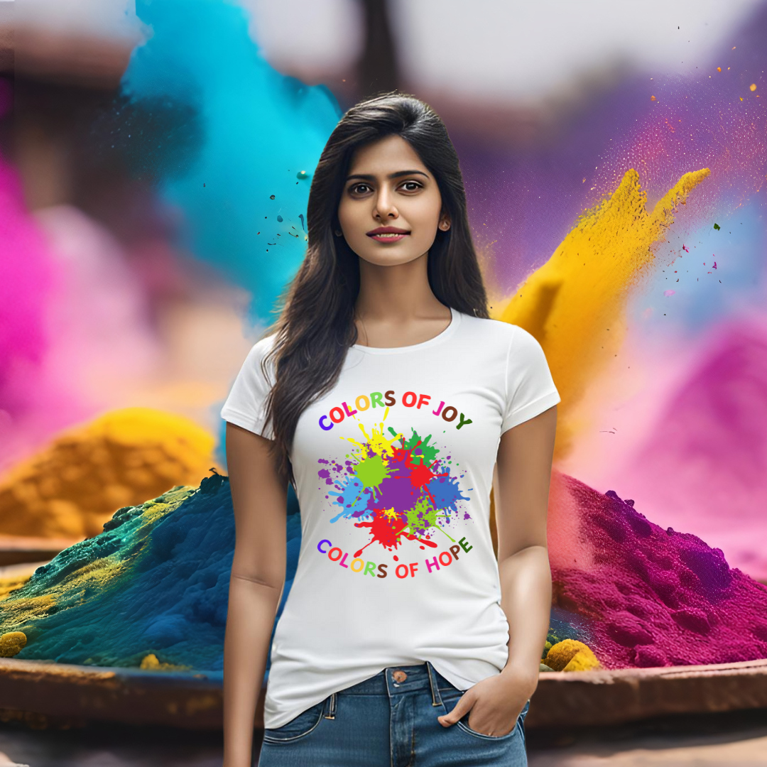 Colours of Joy T-shirt | White | Men | Women