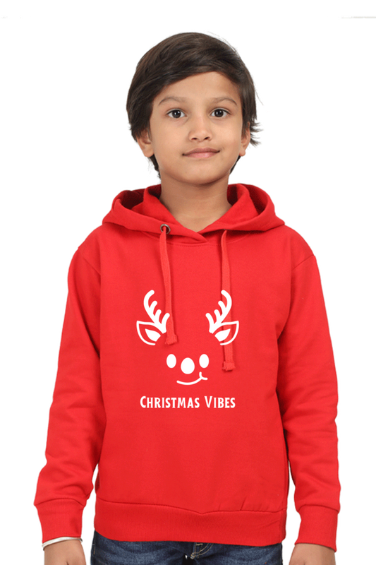 Kids Glow-in-Dark Hooded Sweatshirt | Red | Kids