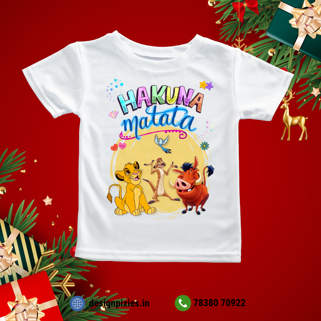 Hakuna Matata T-shirt | White | Kids | Boys | Girls
