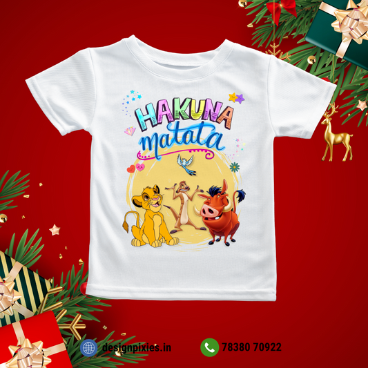 Hakuna Matata T-shirt | White | Kids | Boys | Girls