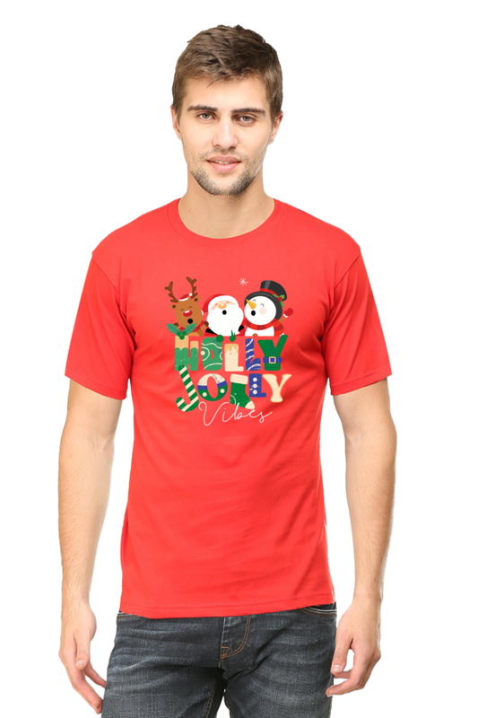 Holly Jolly Vibes T-shirt | Red | Men | Women