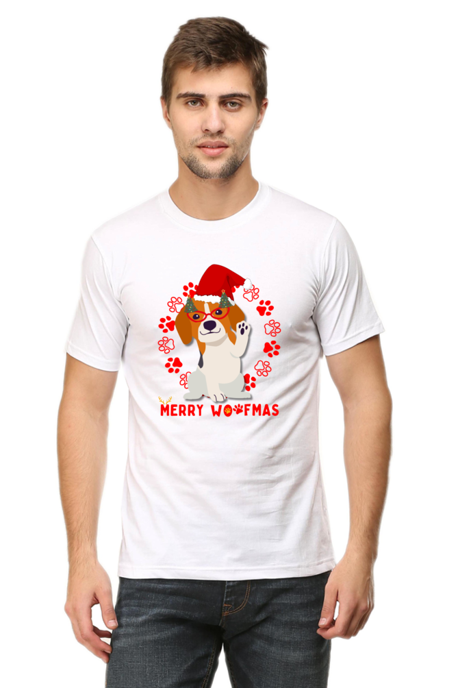 Merry Woofmas T-shirt | White | Women