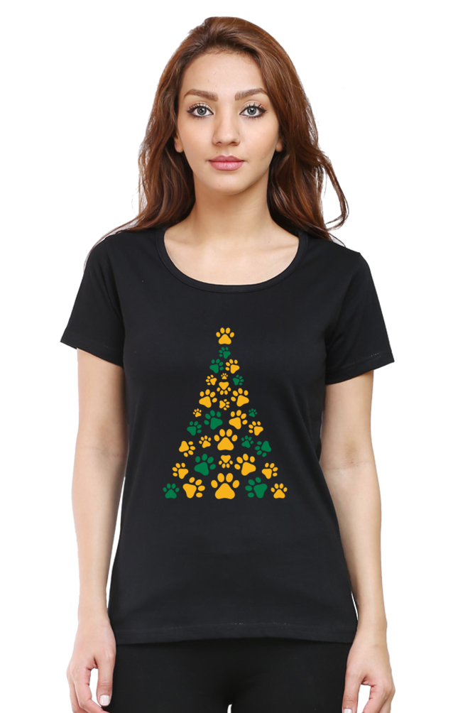 Paw Tree T-shirt | Black | Men | Women