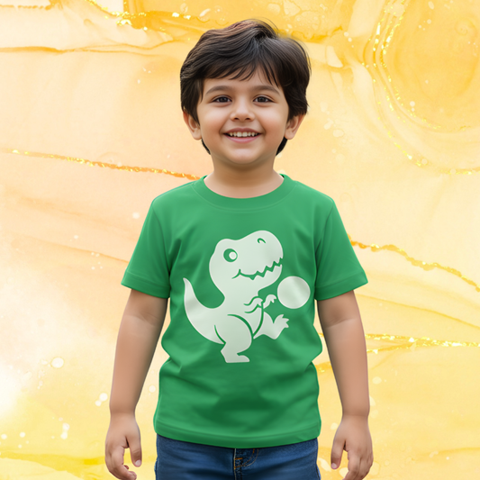Dino Glow-in-Dark Tshirt | Green | Kids