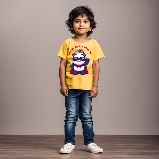 Fly High T-shirt in New Yr | Yellow | Kids