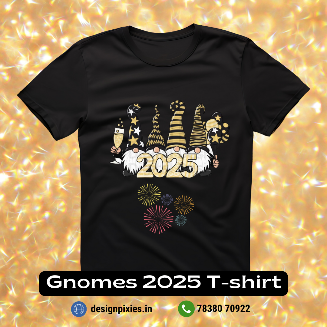 Gnomes 2025 T-shirt | Black | Women | Men