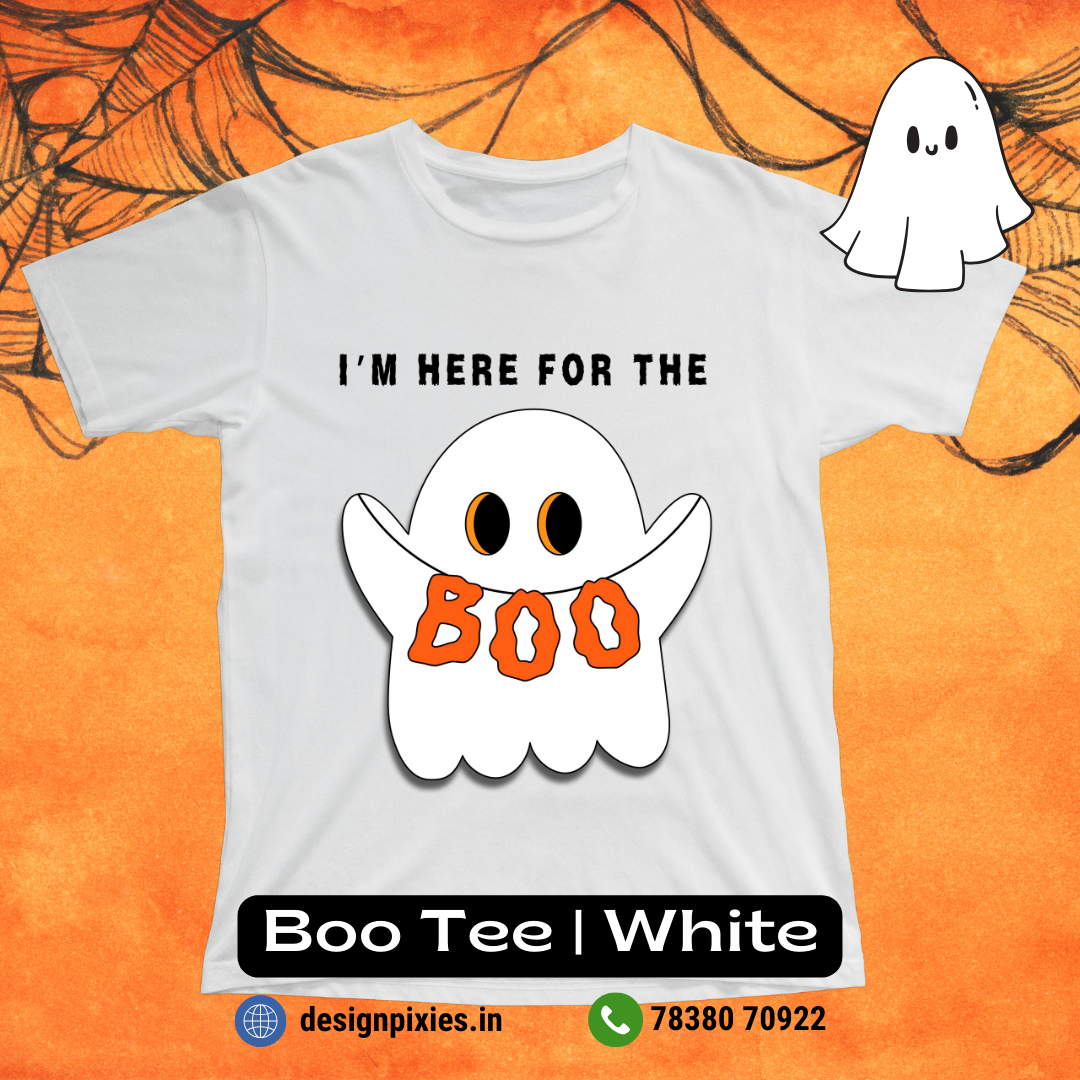 Kids Boo T-shirt | White | Girls | Boys