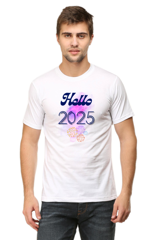 Hello 2025 T-shirt | White | Women | Men