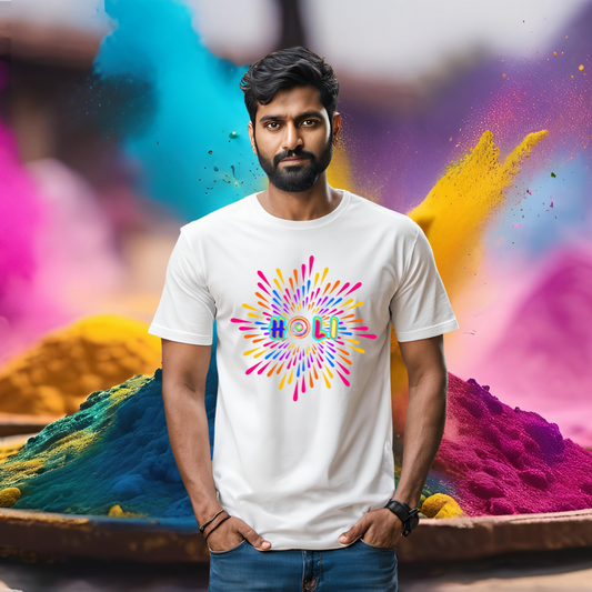 Holi T-shirt | White | Men | Women