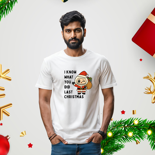 Christmas Labubu T-shirt | White | Women | Men