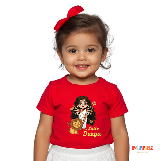 Little Durga T-shirt | Red | Kids | Girls