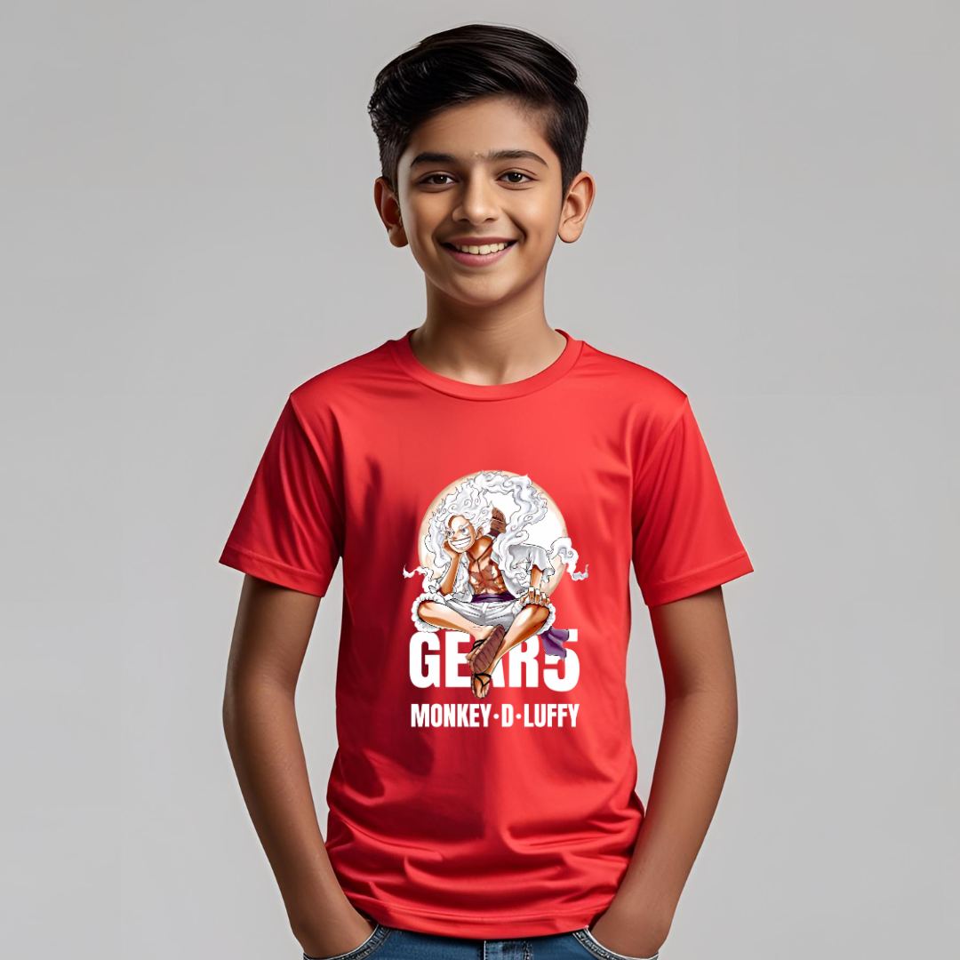 Gear5 One Piece T-shirt | Red | Boys